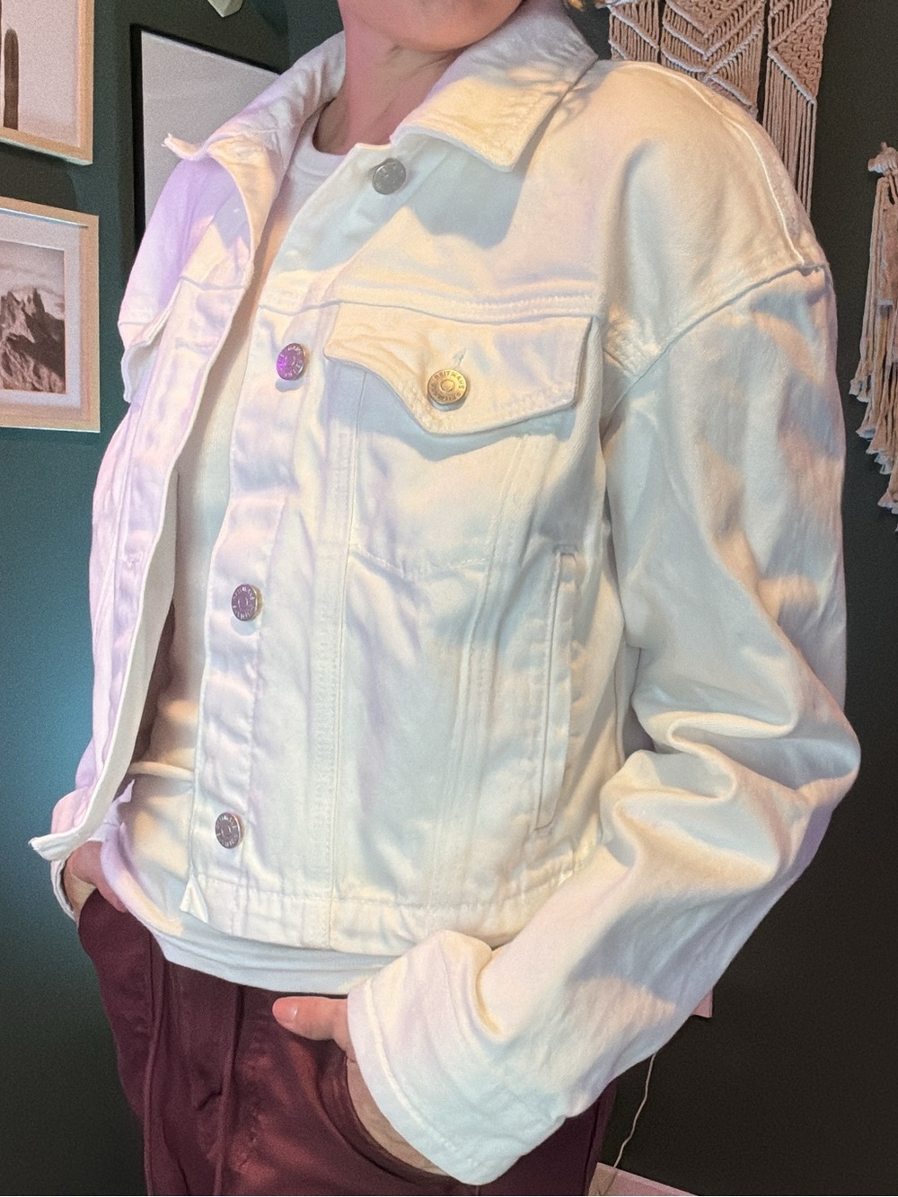 Reitmans White Denim Jacket